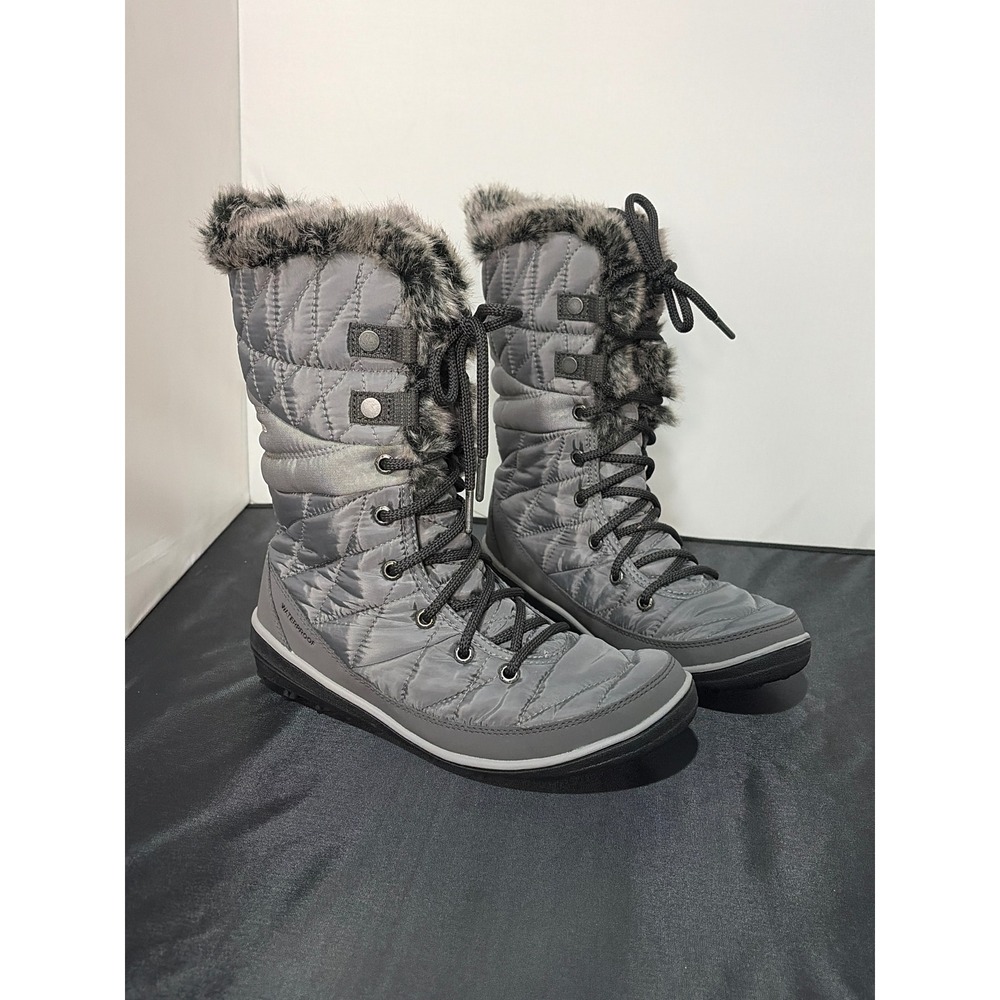 Columbia Minx Mid II Omni-Heat Waterproof Winter Boots Grey BL1661-052 Womens 7